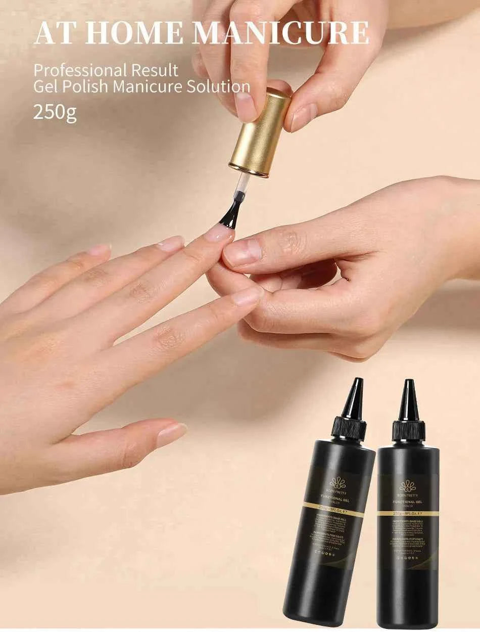 BORN PRETTY 250g Super Top Coat Professional Nail Art Soak Off Top Coat Long-lasting Anti-Stain Functional Gel Polish