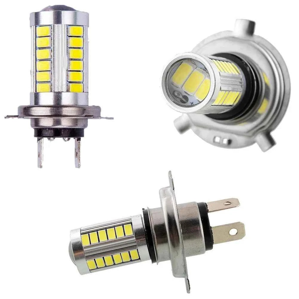 H4/H7/9005/9006 33SMD 800LM COB LED Low Consumption High Power Car Canbus Headlight Bulb Running Light White Motorcycle Fog Lamp