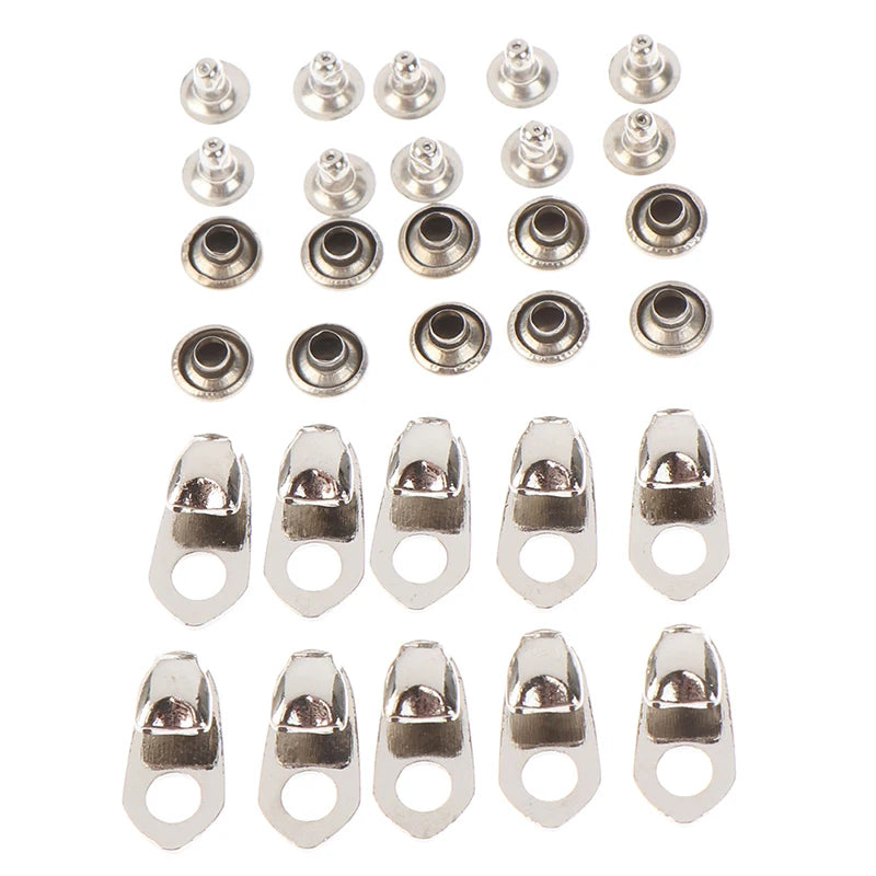 10Set Outdoor Speed Shoe Lace Hooks Lace Fittings Buckles With Rivets For Climb Hiking Shoes Work Mountaineering Boots