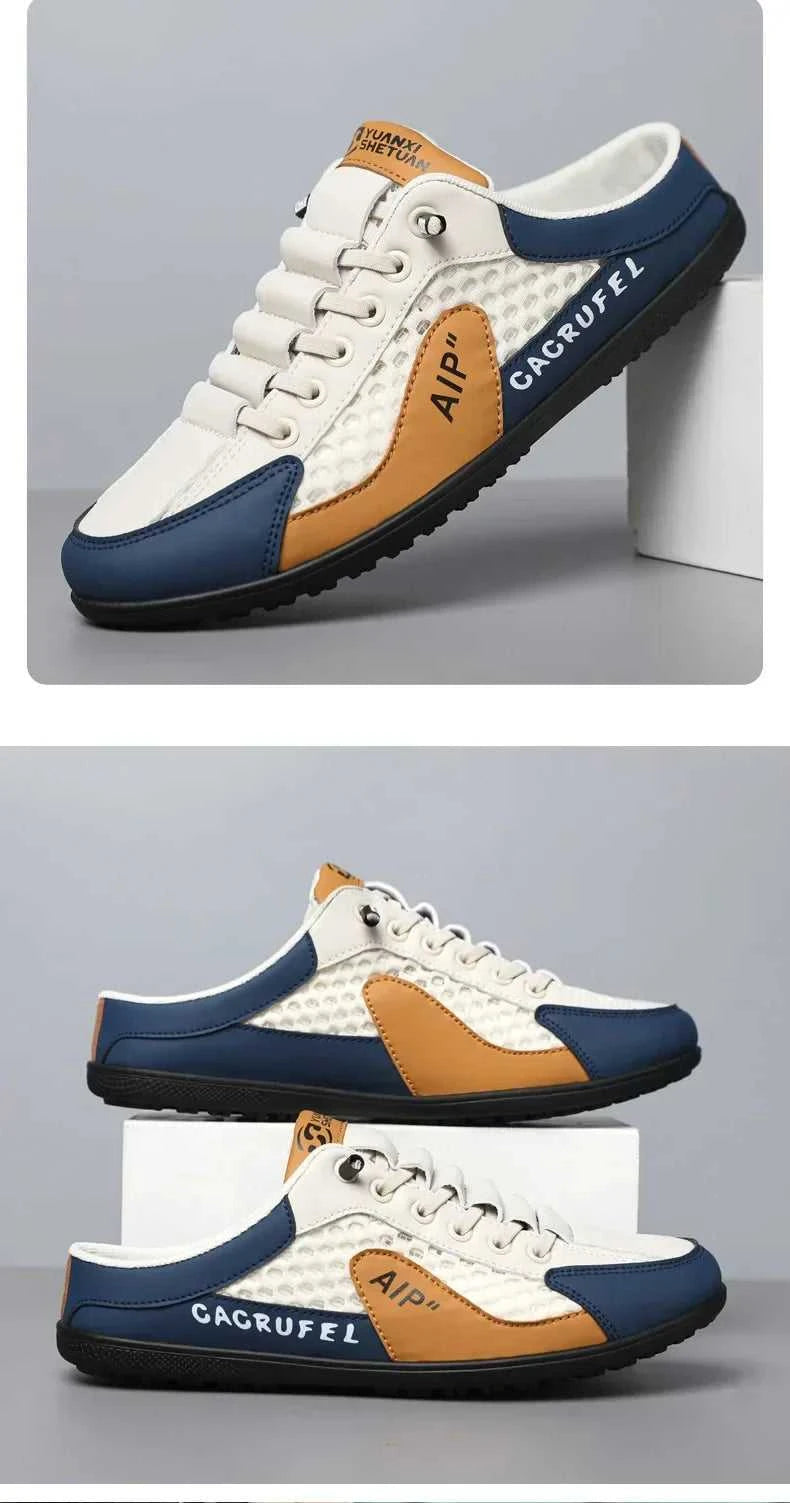Men's Fashion Soft Bottom Half Slippers Summer New Casual Shoes Soft Bottom Support Shoes Sports Shoes Zapatos De Hombre The jack market .AU The jack market .AU Step Up Your Style: Trendy Shoes for Every Occasion! $ 67 14:29#White Khaki;200000124:200000338