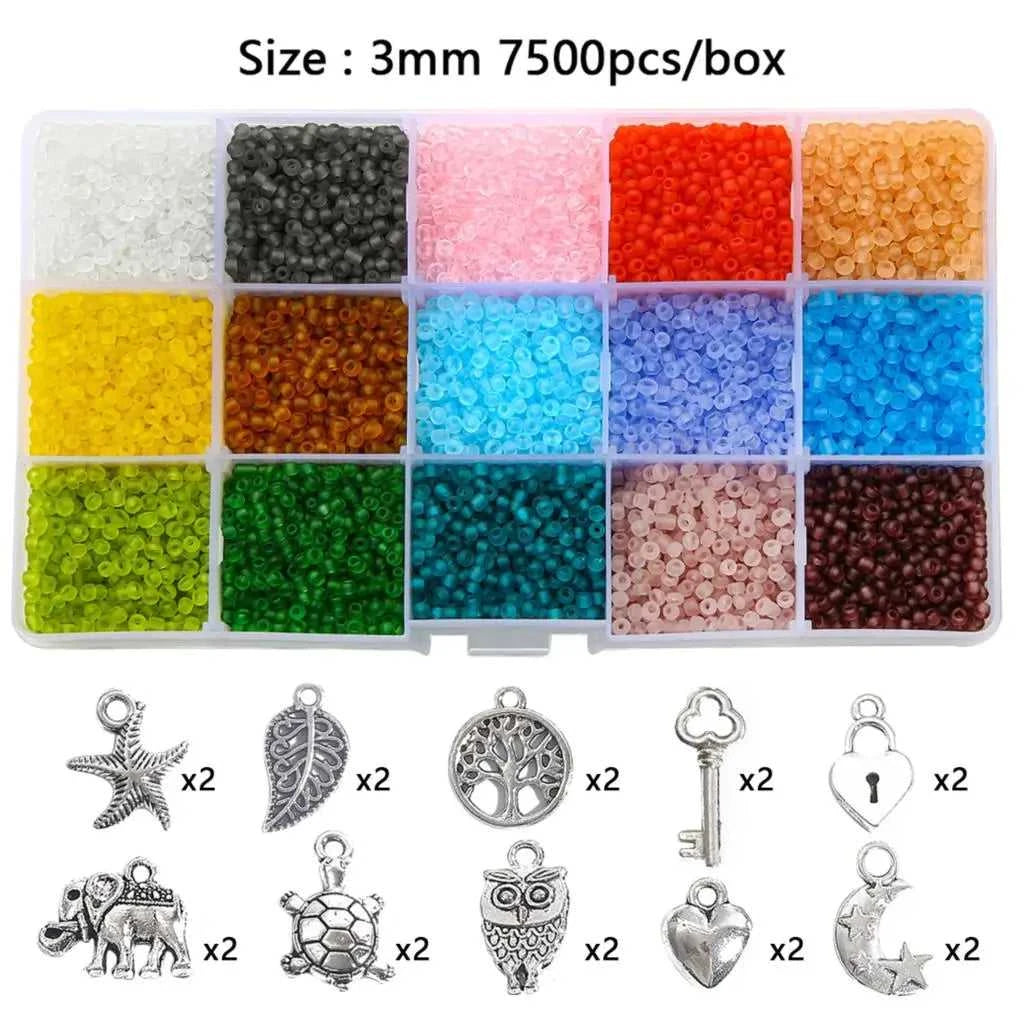 2–4mm Glass Rice Beads Kit 15–24 Grids, 15g/Grid 4000–24000pcs with Lobster Clasps & Cord for DIY Jewelry, Bracelets & Neckla The jack market .AU The jack market .AU Jewellery & Chains $ 76 14:29#BDH136-01