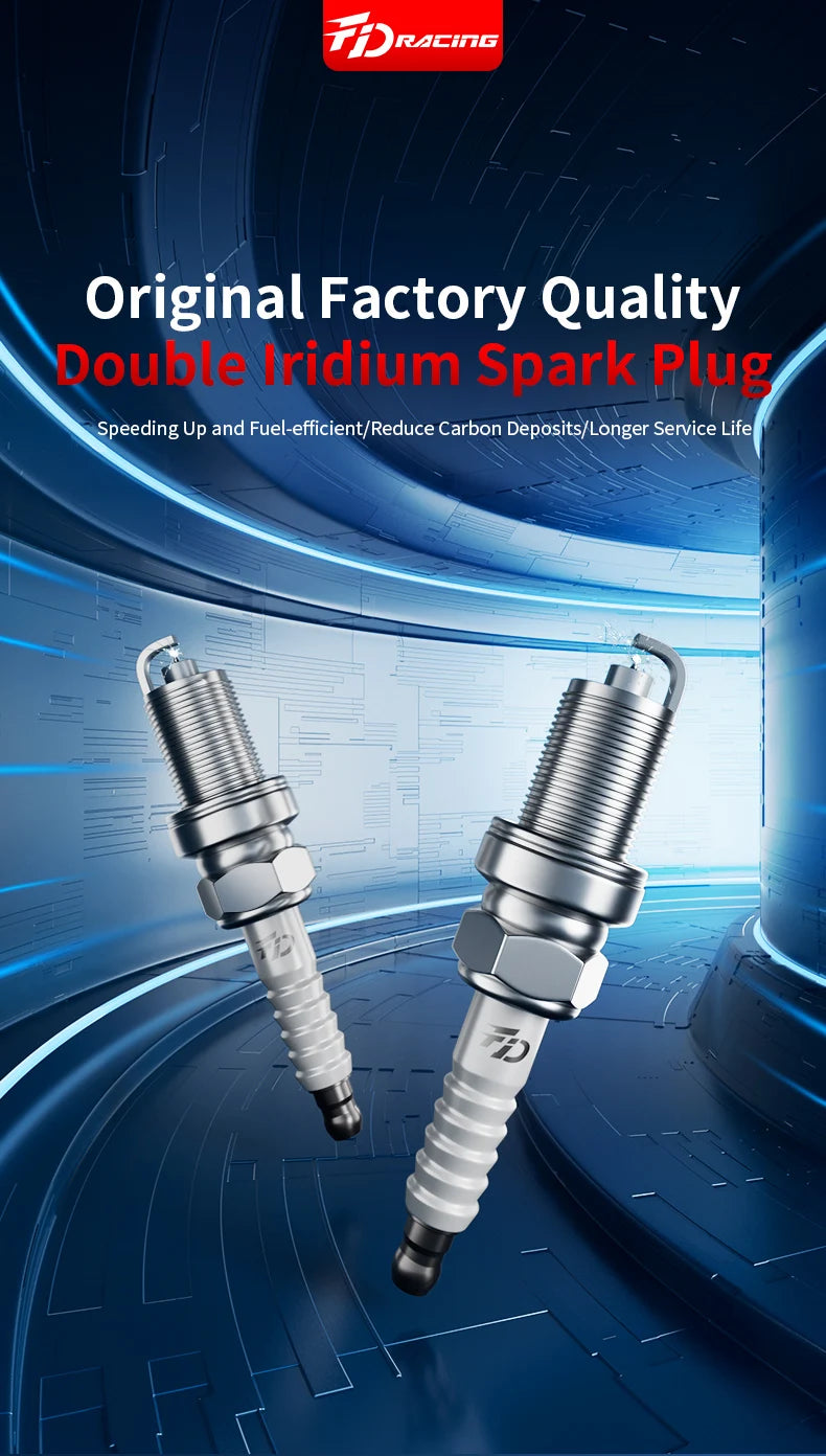 ‌High-efficiency Surging power Original factory quality Double iridium Spark plugs for JAC S 2 S3 S4 S5 S7 Sunray T6 T8 T8 Pro