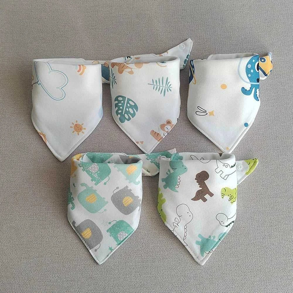5Pcs/Lot Baby Bandana Bibs Cotton Triangle Double Layer Infant Feeding Burp Cloths Saliva Towel Apron Newborn Accessories The jack market .AU The jack market .AU Mum & Kids: Essential Products for Every Family $ 27 14:173#8;200007763:201336100