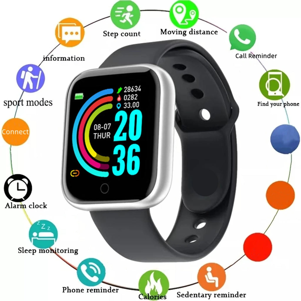 Smartwatch Men Women Wristwatches Smart Watch Message Fitness Monitor Bracelet Birthday Gift Electronic Clock For Android IOS - Jack market 1988Jack Market 1988