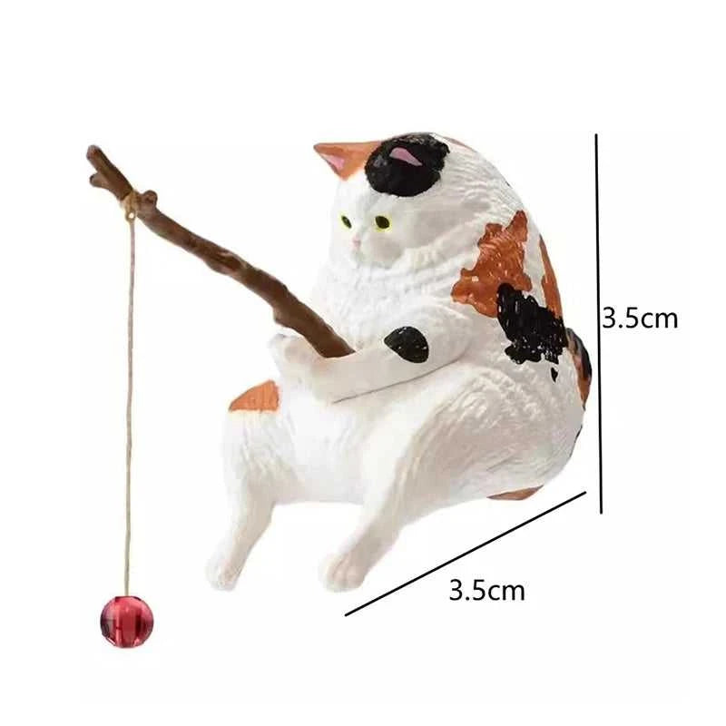 Fish Tank Fishing Cat Hanging Creative Landscape Office Ornaments Fishing Fun Mini Decorative Micro-Landscape The jack market .AU The jack market .AU Fishing Gear $ 21 14:29