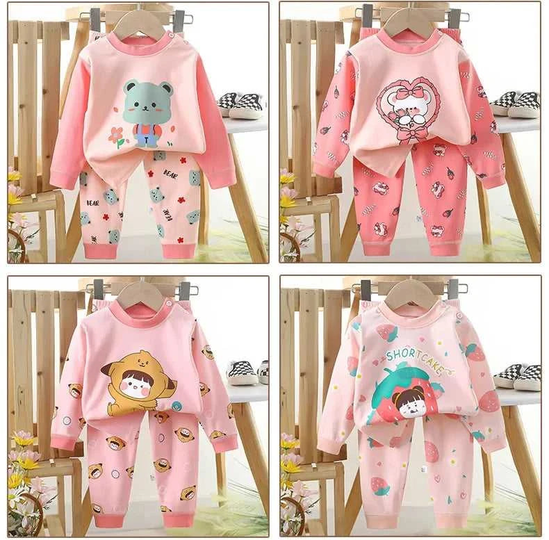New 2025 Kids Girls Casual Warm Pajamas Cute Cartoon Rabbit Long Sleeve T-Shirt Tops + Pants Baby Autumn Sleepwear Clothing Sets The jack market .AU The jack market .AU Mum & Kids: Essential Products for Every Family $ 35 14:200004889#Style 4;200000463:200661898#12M