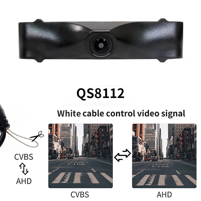 AHD Car Front View Camera Night Vision Waterproof Front Grille Camera For Audi A6 A6L C7 C8 4G Avant 2012 ~ 2018