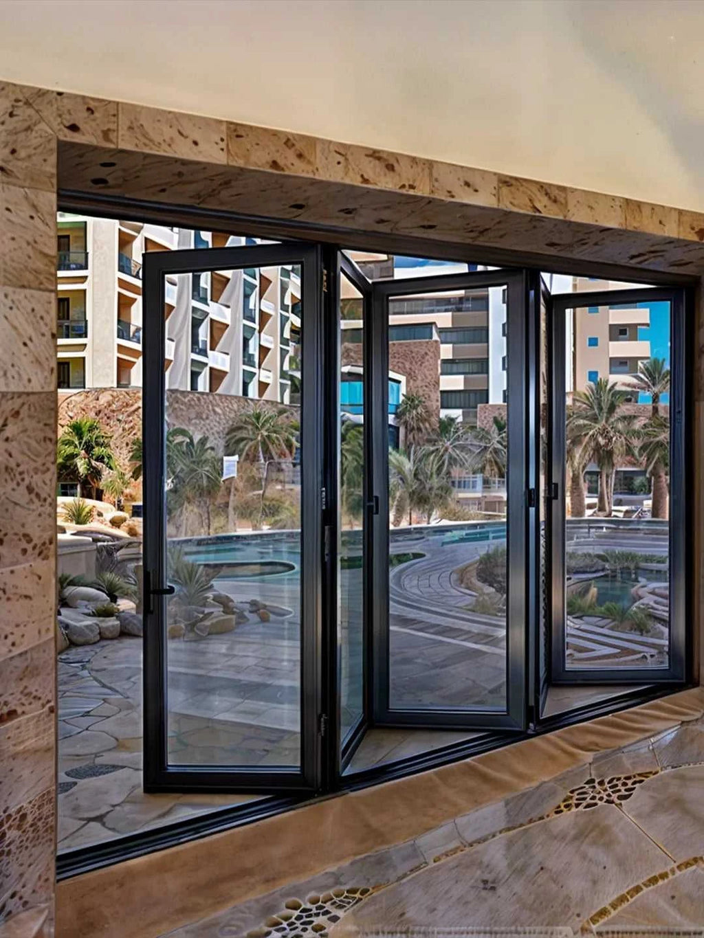 Sixinalu Folding Door Thermal Break Aluminum Profile Alloy Frame Sliding Accordion Door Custom Double-glazed Tempered Glass The jack market .AU The jack market .AU Home $ 3465 14:200001951#9Sq.m.