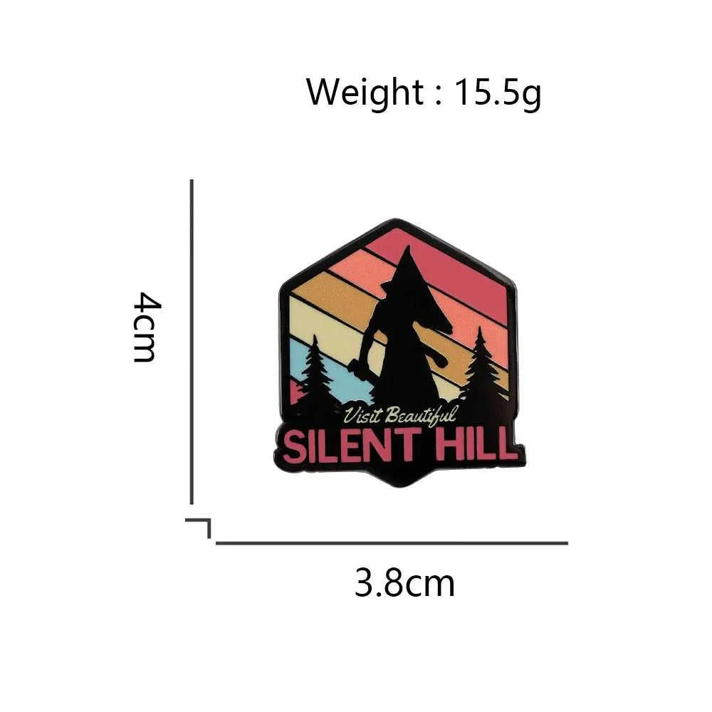 Pyramid Head Visits Beautiful Silent Hill Enamel Pin Horror Game Brooch Retro Sunset Badge Backpack Accessory Fan Halloween Gift The jack market .AU The jack market .AU Home $ 21 <none>