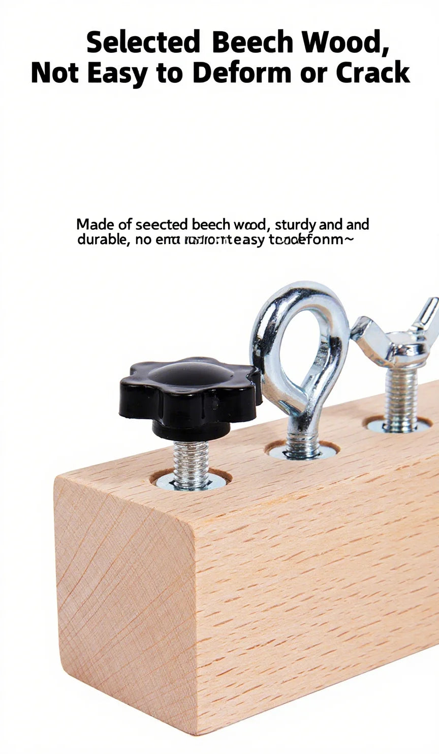 Kids Wooden Screw Nut Disassembly Toy - Early Education Montessori Fine Motor Skills Trainingimprove Patience And Concentration