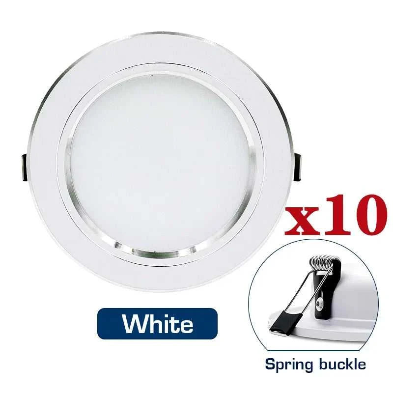 10pcs/lot Led Downlight 5W 9W 12W 15W 18W AC110V 220V Recessed Ceiling Light DC12V 24V Round Panel Down Light Spotlight Lighting The jack market .AU The jack market .AU Home $ 82 136:173#White Spring Buckle;200000531:771#Cold White;249:200002590#AC220V 9W
