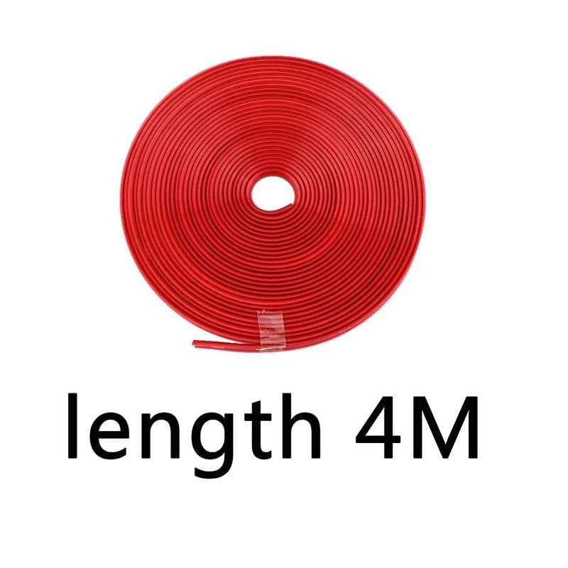 8M Car Wheel Rim Blades Protector Line Tire Guard Decorative Strip Rubber Moulding Trim More Color Car Sticker Styling