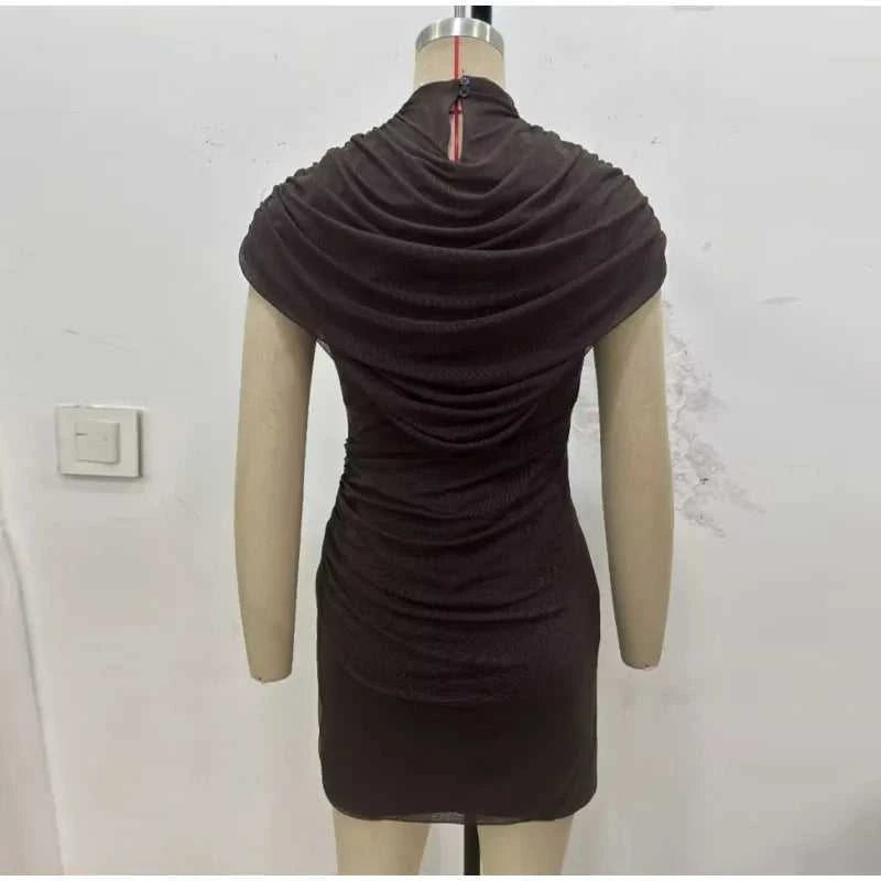 Women's Sequin Halter Dress – Slim Fit Pleated Bodycon Party Dress with Empire Waist The jack market .AU The jack market .AU Woman Fashion Dress $ 86 14:350850#black;5:361386