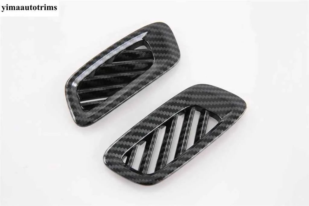 Dashboard AC Air Conditioning Outlet Vents Frame Cover Trim For GAC Trumpchi Empow 2022 - 2025 Carbon Fiber Accessories Interior