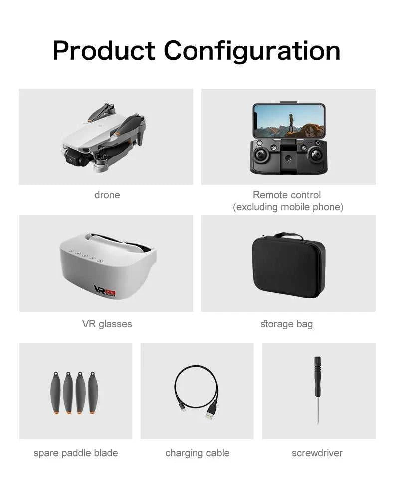 New Aeri100 Mini Drone Professional HD Dual Camera WI-FI FPV UAV VR RC Brushless Fold Aerial Photography Quadcopter Airplane Toy The jack market .AU The jack market .AU $ 137 14:350850#Aeri100-VR-RC-512G