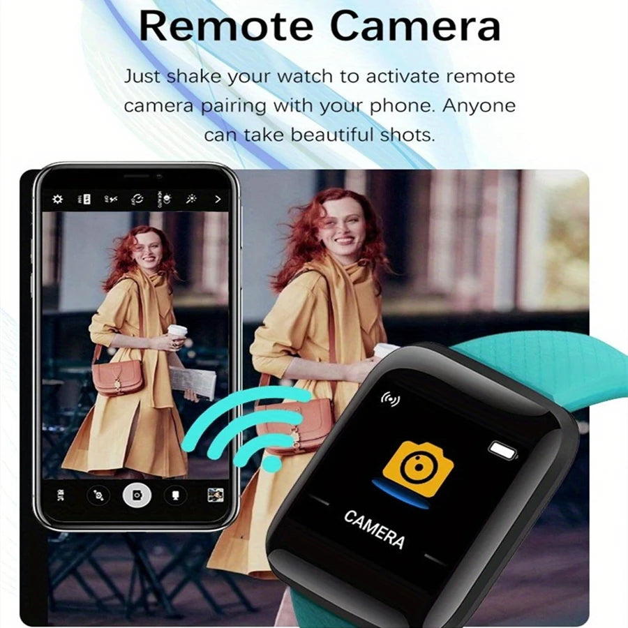 Multifunctional Smart Watch D13 for Men & Women - Bluetooth Fitness Tracker, Music Player, Sleep Monitor & Sports Bracelet