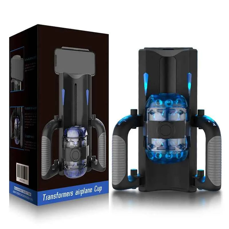 Easylove King Automatic Quickshot Male Masturbator Cup Electric Penis Stroking Telescopic Cock Stroker Auto Pocket Pussy Sleeve