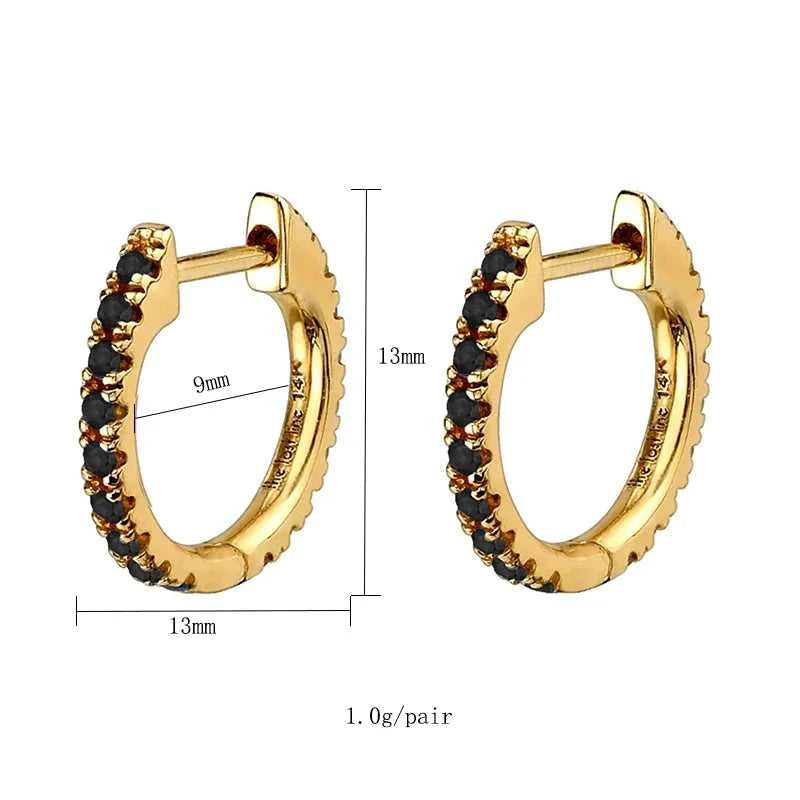 TIANDE Black Zircon Hoop Drop Earrings for Women Gold Plated Piercing Women's Dangle Earrings Set 2022 Fashion Jewelry Wholesale The jack market .AU The jack market .AU Jewellery & Chains $ 48 200001034:200025551#JQH0068-SS-5