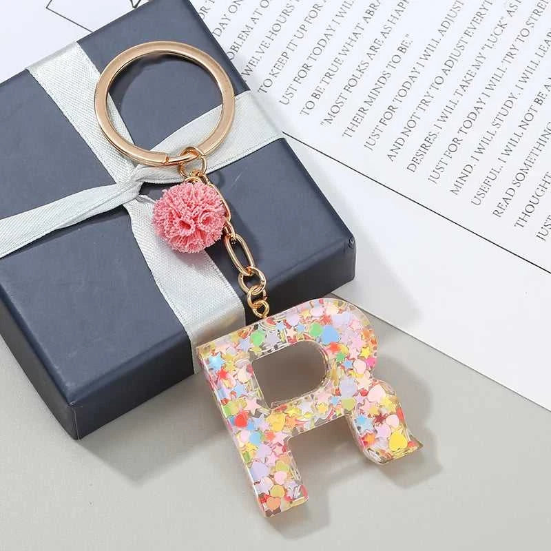 BAOPON Pink Purple Pompom Letter Keychain English Alphabet Keyring For Women Men Jewelry Accessories Wholesale Special Offer The jack market .AU The jack market .AU Jewellery & Chains $ 46 14:193#102