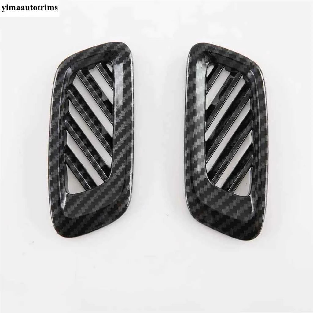 Dashboard AC Air Conditioning Outlet Vents Frame Cover Trim For GAC Trumpchi Empow 2022 - 2025 Carbon Fiber Accessories Interior