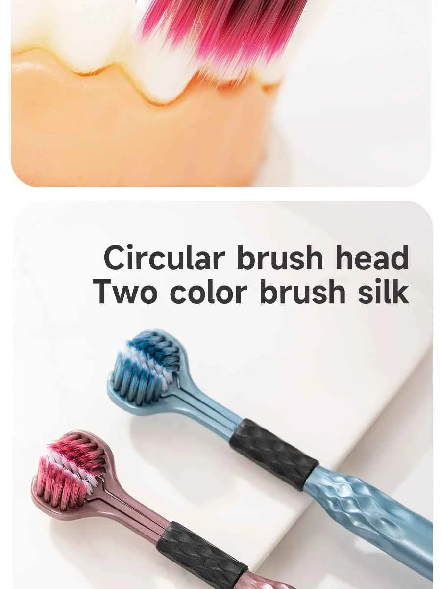 BrightSmile 3D U-Shaped Soft Toothbrush for Ultimate 3-Sided Oral Care for Adults and Couples