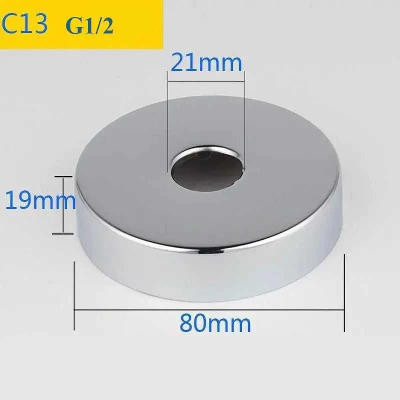 2PCS Stainless Steel Water Pipe Connector G1/2 Faucet Decorative Cover Heighten Panel Shower Kitchen Tap Accessories The jack market .AU The jack market .AU Home $ 60 14:175#C7-2pcs