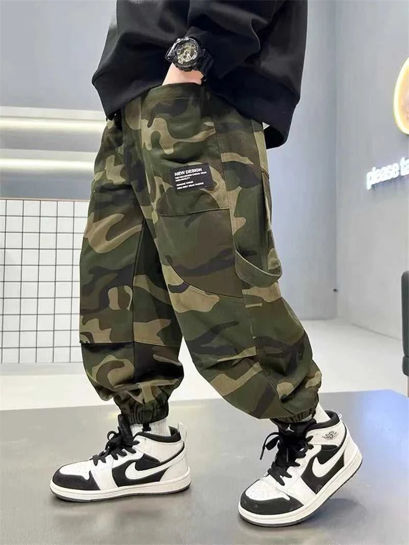Boys Camouflage Cargo Pants Autumn Big Kids Casual Sport Pants Spring Teenage Joggers Trousers Children Streetwear Baggy Pants The jack market .AU The jack market .AU Mum & Kids: Essential Products for Every Family $ 43 14:193#Black;200000463:200004200#13-14T(Size 170);200007763:201336100