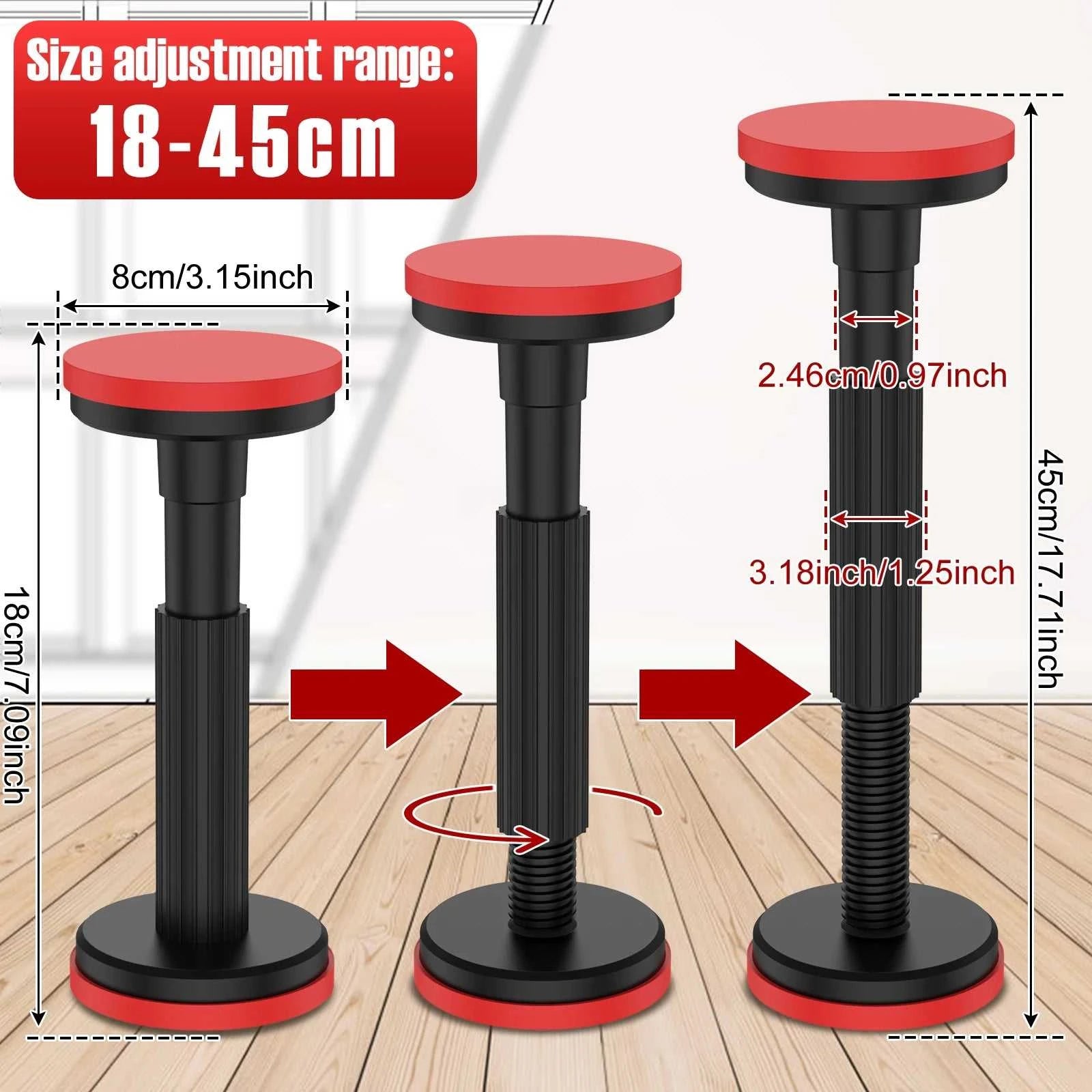 2PCS/Set Telescopic Support Rod Nylon Cabinet Adjustable Support Pole 200kg Weight Capacity High Hardness Sink Support Bracket The jack market .AU The jack market .AU Home $ 79 14:202010806#black;200007763:201441035