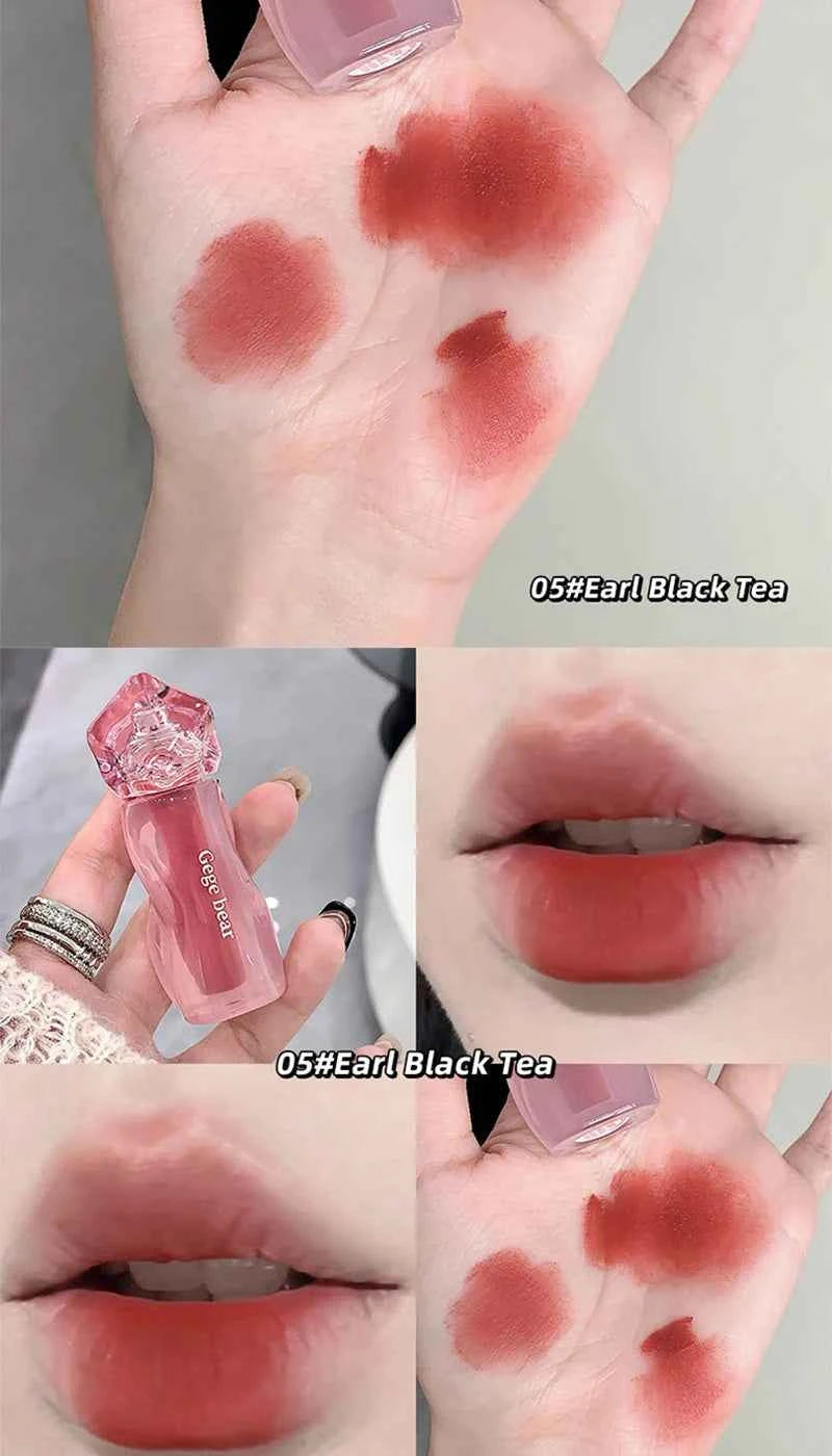 Gege Bear Velvety Cream Lip Mousse - Highly Pigmented, Nourishing Formula with Soft, Long-Lasting Texture