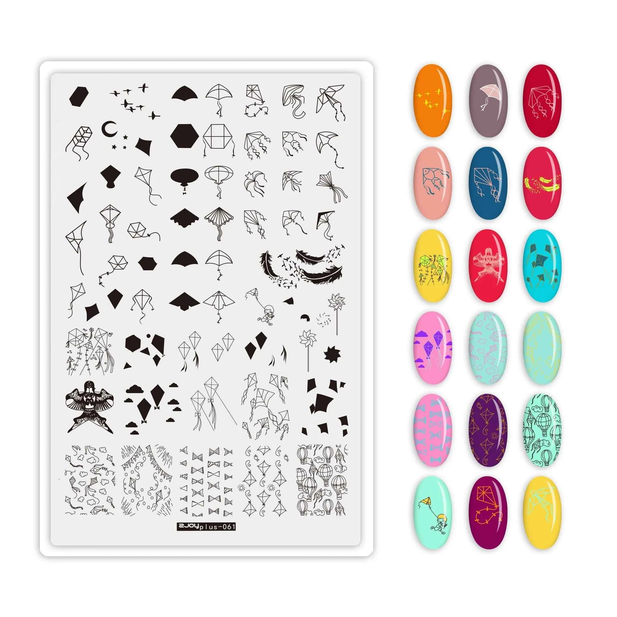 Maple Leaf Nail Stamping Plates - Stunning Autumn & Winter Leaf Designs for Unique Manicures