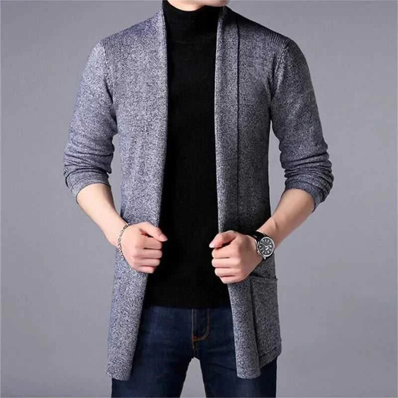 Men Cardigan Sweater Jacket 2024 Autumn New Men Slim Fit Long Knitted Cardigan Jacket Solid Color Casual Sweater Cardigan Jacket The jack market .AU The jack market .AU Men Fashion $ 49 14:200006151;5:4183#Asian M 47-55kg