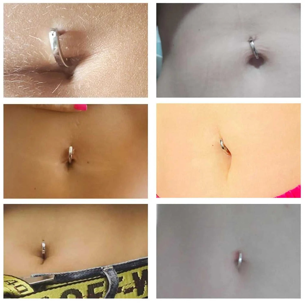 ZS 1PC 925 Sterling Silver Navel Ring Reverse Curved Belly Button Clicker Minimalist Belly Piercing Zircon Navel Piercing 14/16G The jack market .AU The jack market .AU Jewellery & Chains $ 55 200001033:200003762#style2 1.6x10mm
