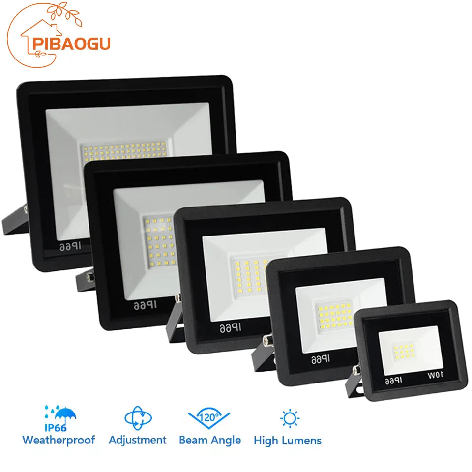 LED Flood Light 10W 20W 30W 50W 100W AC 220V LED Floodlight IP66 Waterproof Reflector Spotlight Street Light Outdoor Garden Lamp - Jack market 1988Jack Market 1988