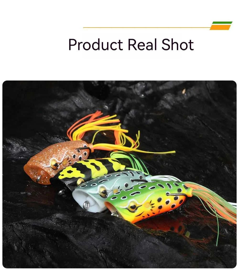Big Mouth Topwater Frog Lures Durable Lifelike Silicone Bass Bait Floating Realistic for Pike Snakehead Salmon Trout Catfish The jack market .AU The jack market .AU Fishing Gear $ 21 14:200002984#D