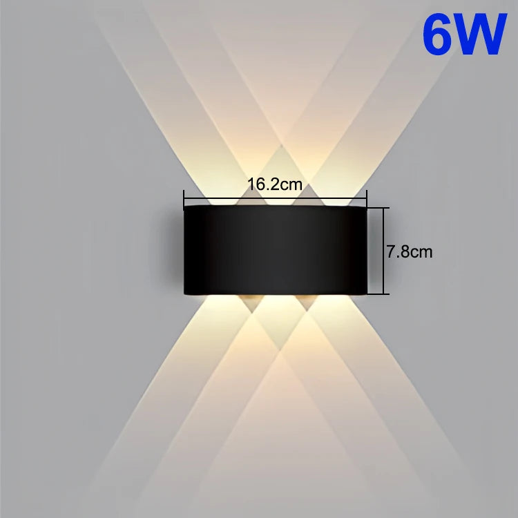 LED Wall Light Waterproof IP65 Outdoor Wall Lamp Garden Porch Light Decor Garden Yard Bathroom Bedroom Living Room AC85-265V - Jack market 1988Jack Market 1988