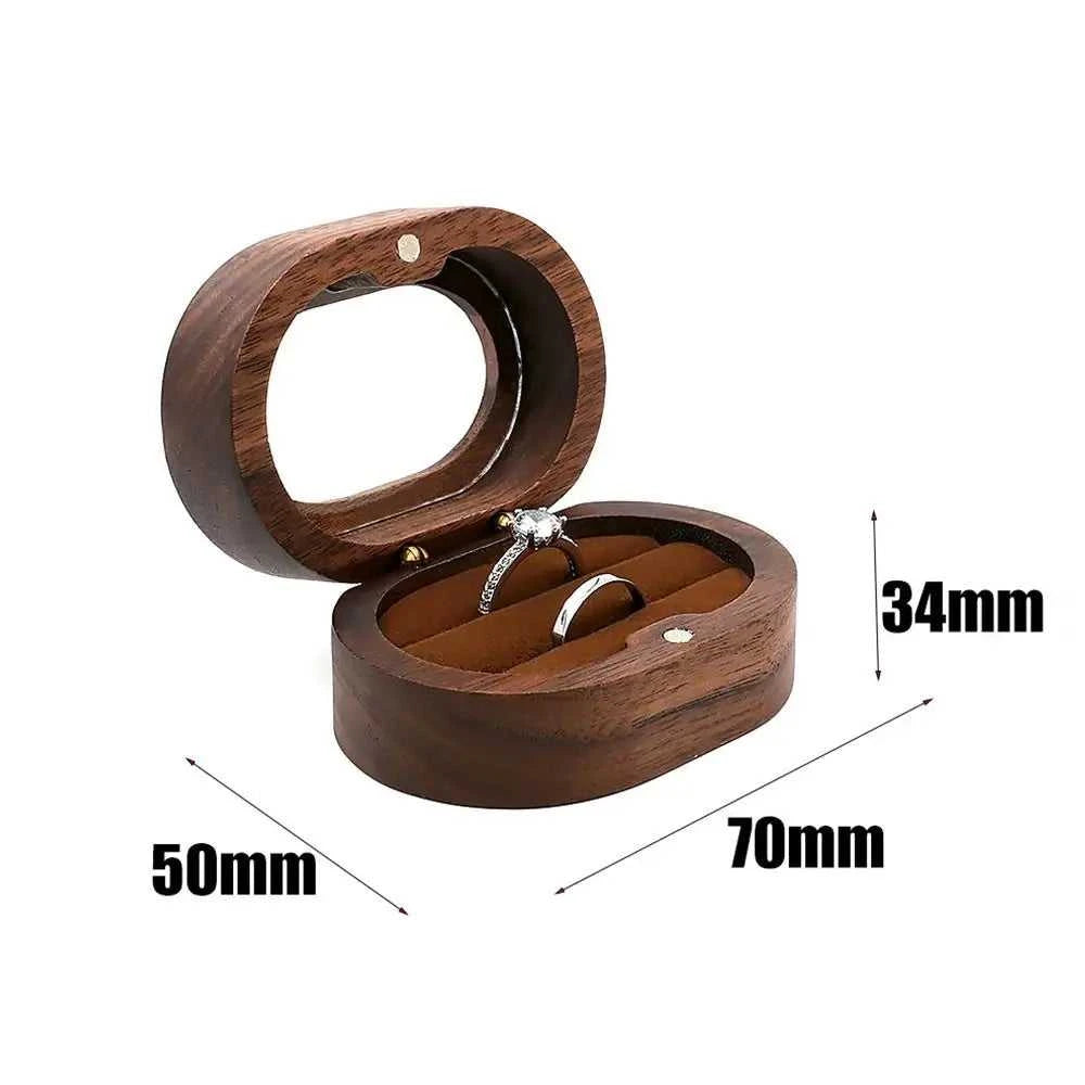 Retro Oval Wooden Jewelry Box Lover Ring Display Box Engagement Wedding Couples Ring Storage Holder Love Gift The jack market .AU The jack market .AU Jewellery & Chains $ 51 14:29#black;5:200004182#Double