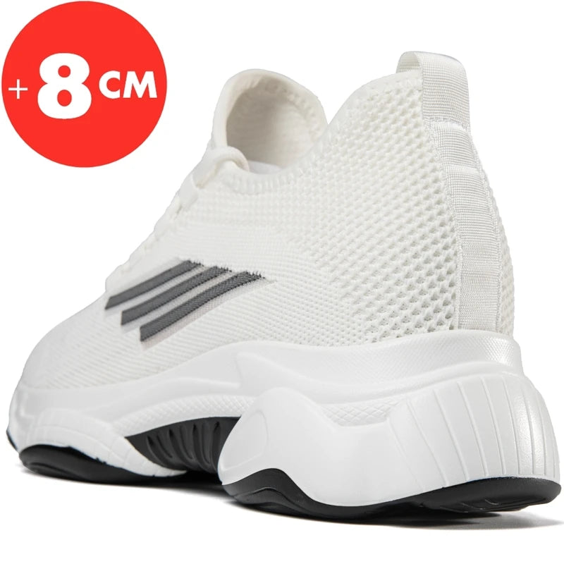 Men Elevator Shoes Fashion Outdoor Casual Sneakers Height Increase Shoes for Men Height Increase Insole 8CM Lift Platform Shoes