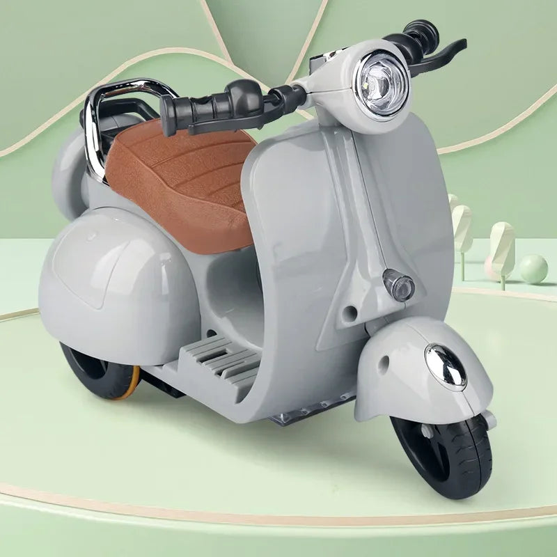 New Mini Electric Motorcycle Toy For Labubu Doll Accessories Fun Cute Doll Toys With Lights And Music Rotating Miniature Gift