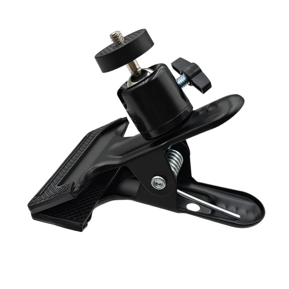 Metal Clamp With 1/4" Screw Grip Ball Head Clip Mount Camera Mobile Phone Holder Photography Accessories For Photo Studio