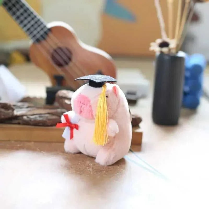 Graduation Capybara Plush Toy Doctor Hat Graduate Owl Doll Cute Stuffed Animal Plushie Kawaii Pendant Soft Cartoon Keychain Gift The jack market .AU The jack market .AU Little Wonders $ 50 14:175#12cm Pink Pendant