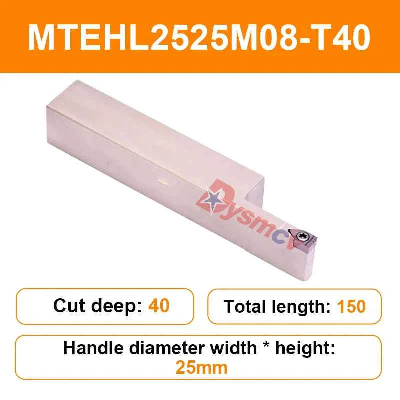 CNC Masters Premium Lathe Tool Holder | MTEHR MTEHL2525/2020/3232 | Deep Grooving & Large Cutting Precision