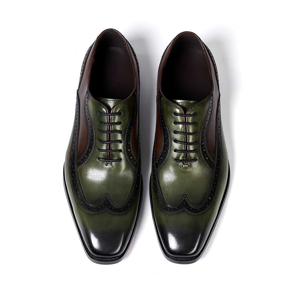 Luxury Italian Men's Oxfords Genuine Leather Brogue Wingtip Wedding Party Dress Shoes for Men Classic Lace-Up Office Formal Shoe The jack market .AU The jack market .AU Step Up Your Style: Trendy Shoes for Every Occasion! $ 130 14:175#Green;200000124:200000288#US 7.5