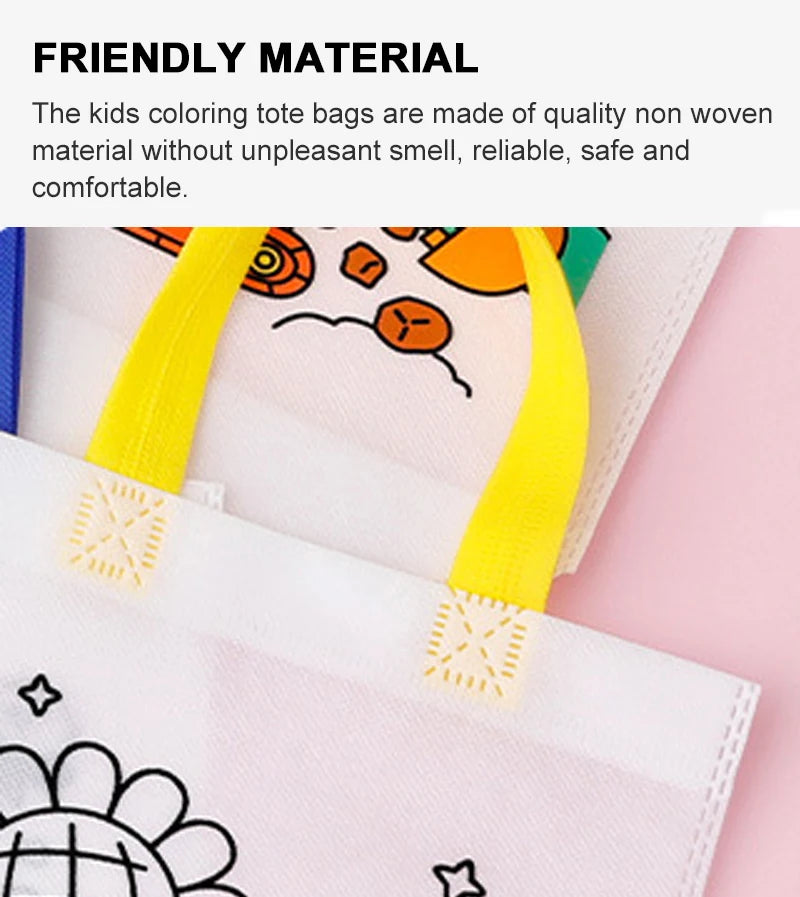5pcs Graffiti Bag with Marker Pen Color Cognition Children Drawing Toys Puzzle Parent-child Kindergarten Activity Props TMZ