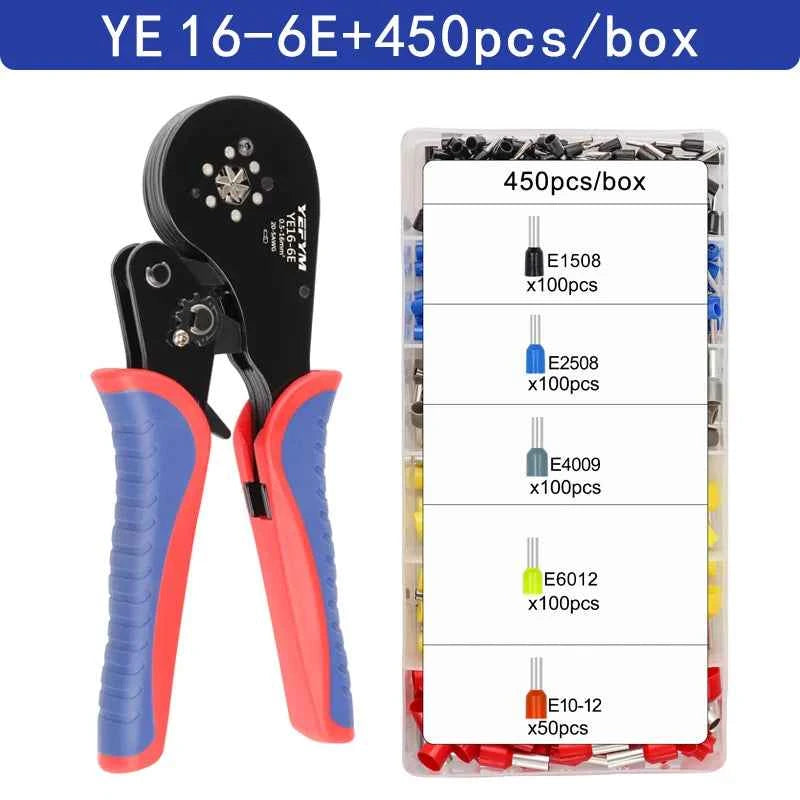 HSC8 Crimping Pliers - Versatile Wire Crimper for Ferrule Sleeves & Tubular Terminals