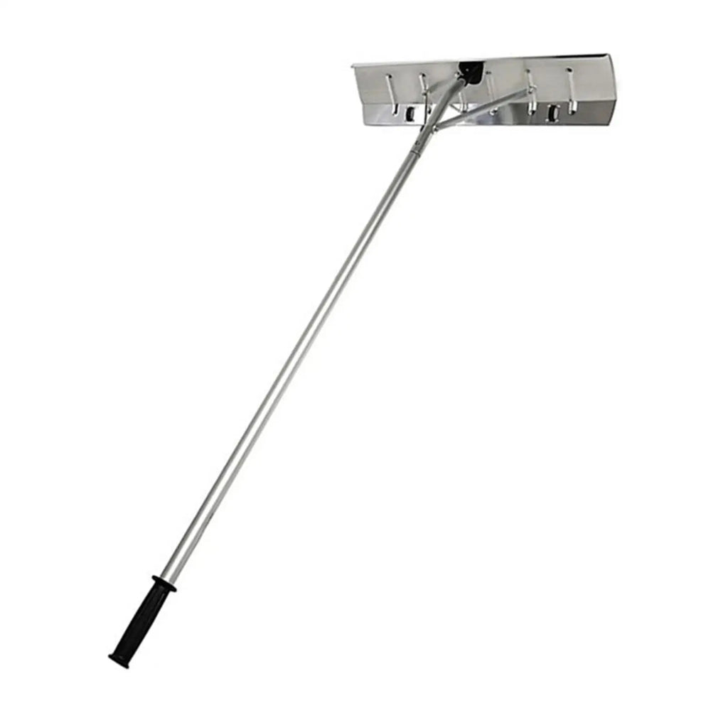 Snow Roof Rake with Wheels Durability Premium Time Saving Aluminum Alloy Snow Removal Tool Cleaning Tool for Rooftop Patio Lawn