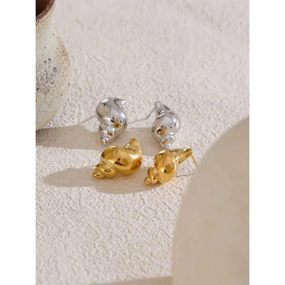 Yhpup Ocean Element Stainless Steel Metal Texture Conch Stud Earrings for Women Popular Summer Holiday Jewelry Bijoux Femme The jack market .AU The jack market .AU Jewellery & Chains $ 53 200001034:361181#YH5129A Platinum