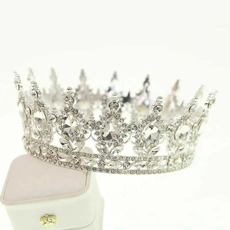 Wholesale Gold Crystal Headdress Prom Pageant Full Round Circle King Crowns For Cake Decoration The jack market .AU The jack market .AU Jewellery & Chains $ 65 200001033:200025551#C21;351:200001569