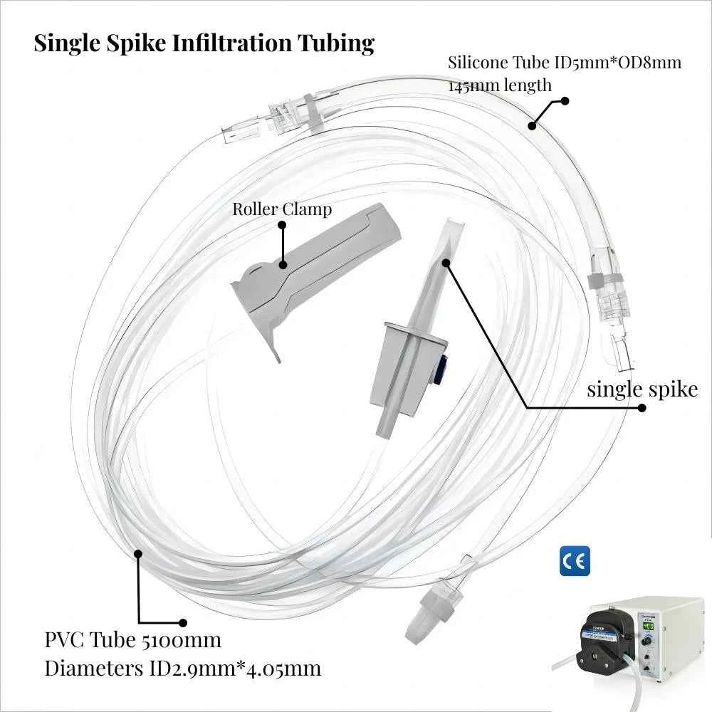 NOUVAG Infiltration Tubing Samples - 2-Pcs Compatible with Dispenser DP20 & DP30 for Precise Testing