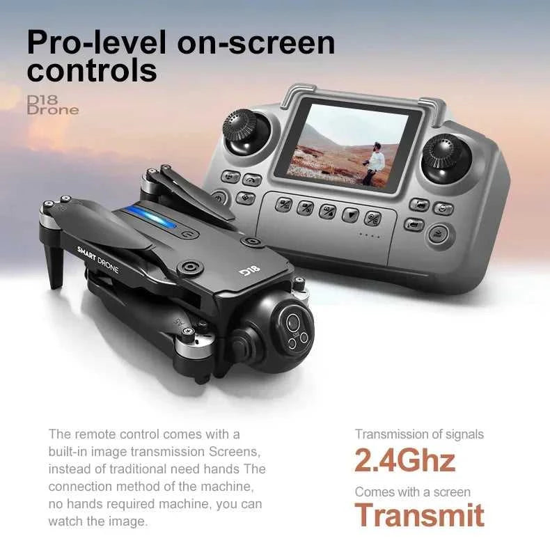 2026New GPS Drone 8K Aerial HD Dual Camera Intelligent Obstacle Avoidance Brushless Power 5G WIFI GPS Return Screen RC Drone The jack market .AU The jack market .AU Drones $ 172 14:193#D18-8K HD-Black;200000828:201589807#Bundle1