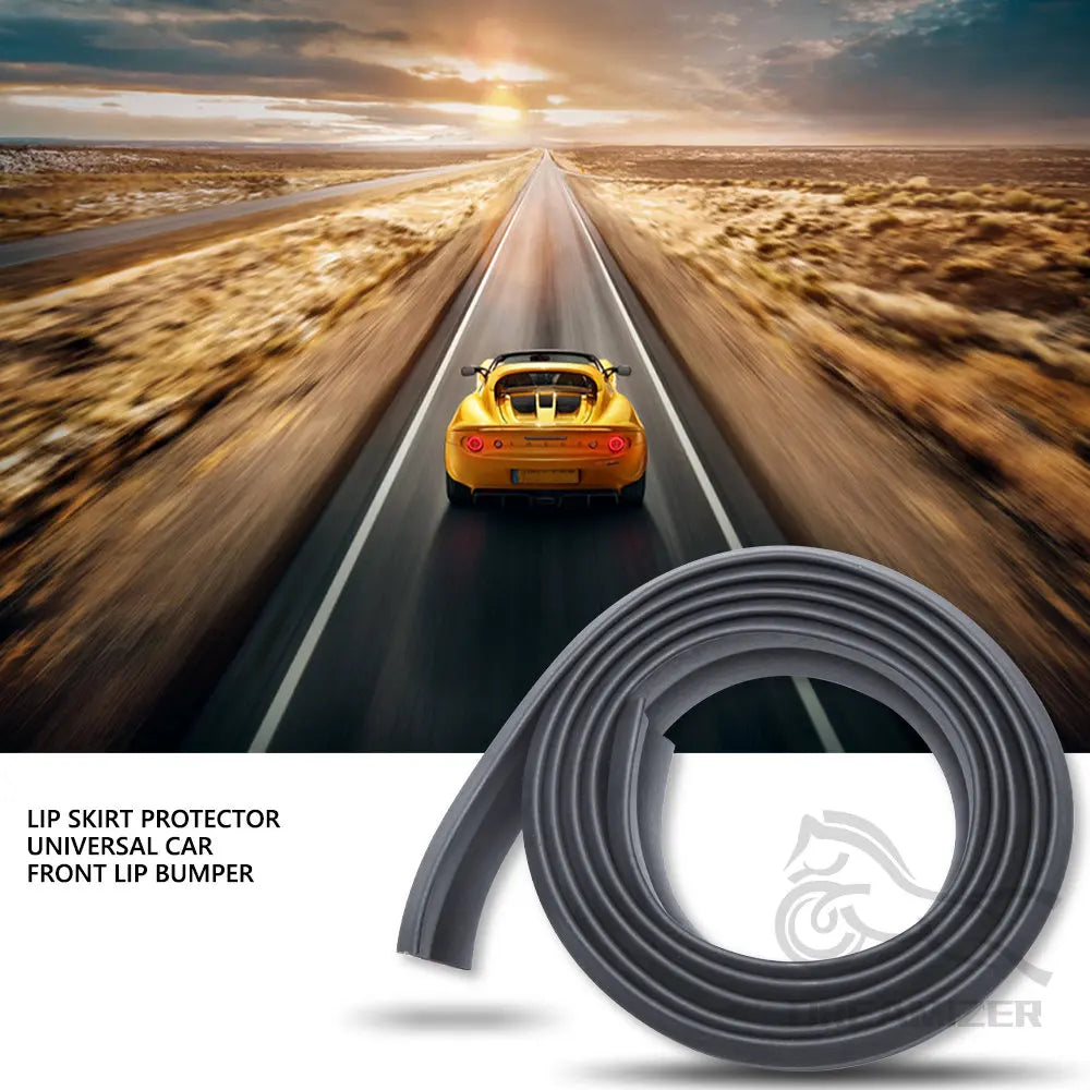 2.5m Car Bumper Protector Rubber Auto Car Front Bumper Guards Lip Mouldings Splitter Chin Body Auto Bumper Strip